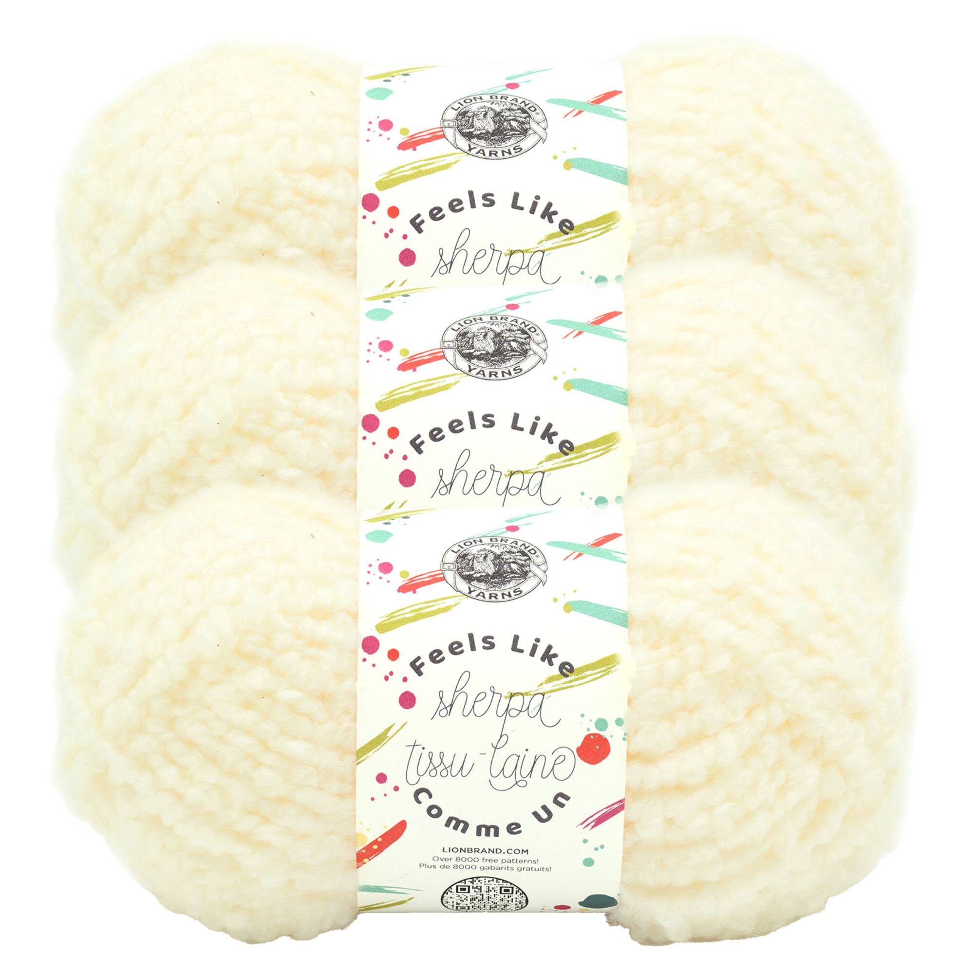 3 Pack Lion Brand® Feels Like Sherpa Yarn